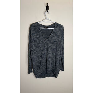 Women's Wilfred Free Top Size S Blue Gray V-Neck Long Sleeve
